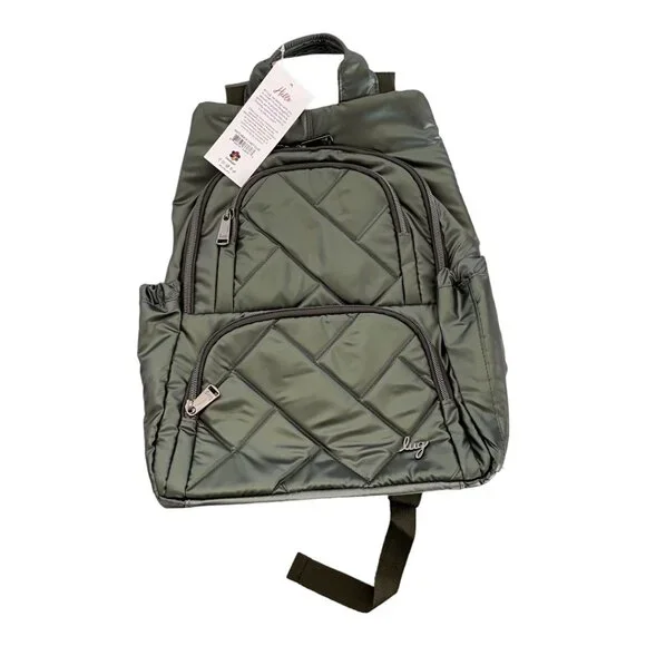 LUG Fall Box 2023 Metallic Olive Green Hatchback 3 Backpack - Picture 3 of 6